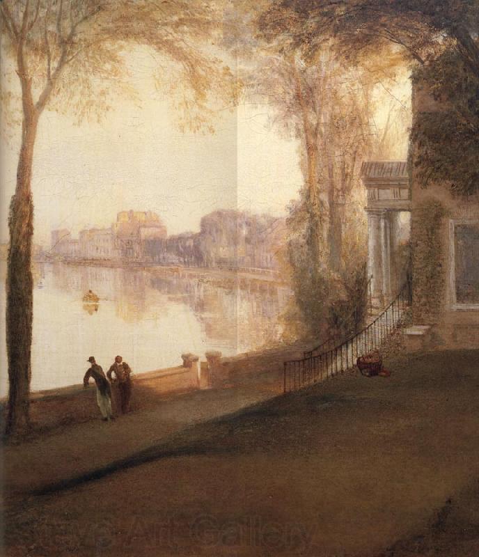 Joseph Mallord William Turner Details of Mortlake terrace:early summer morning Norge oil painting art